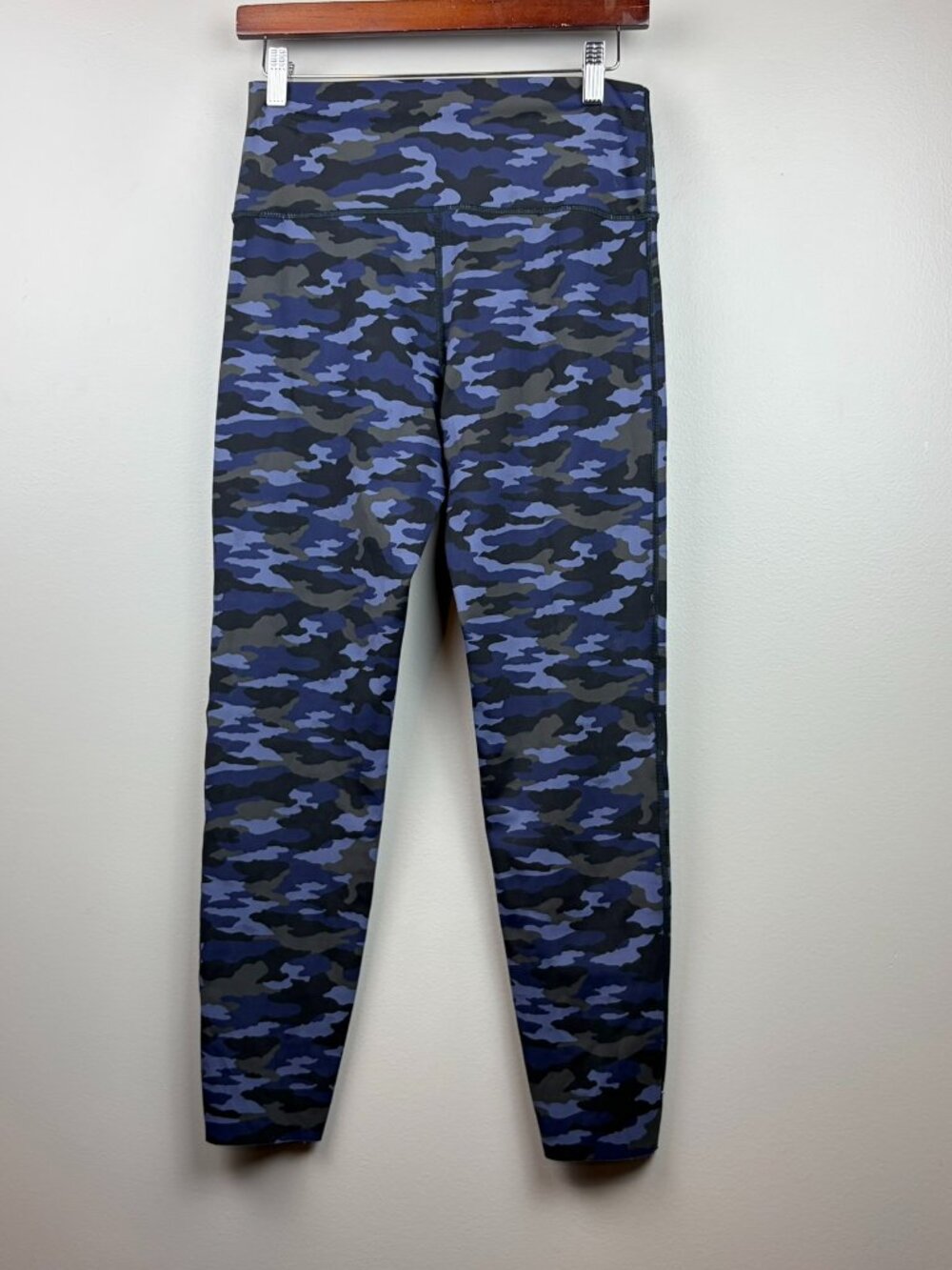 Aerie Chill Play Move High-Waist Leggings Blue Camo Print Size Large